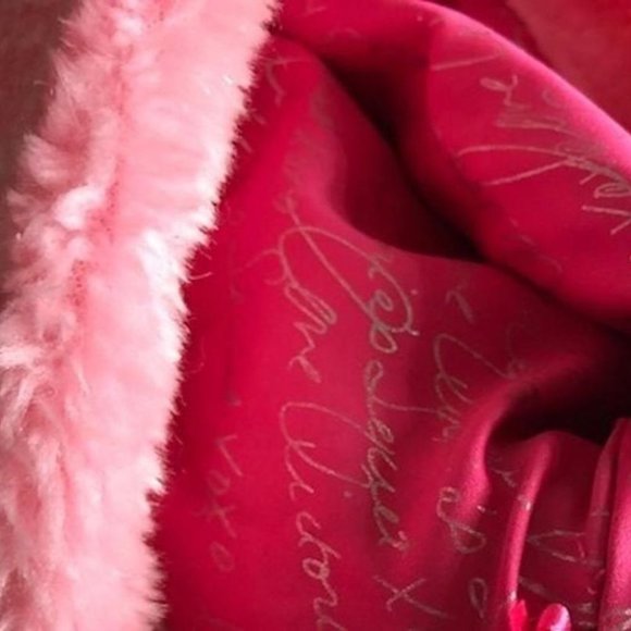 Victoria's Secret "Sexy Little Things" Limited Edition Skirt Pink Faux Fur OS - Picture 5 of 11